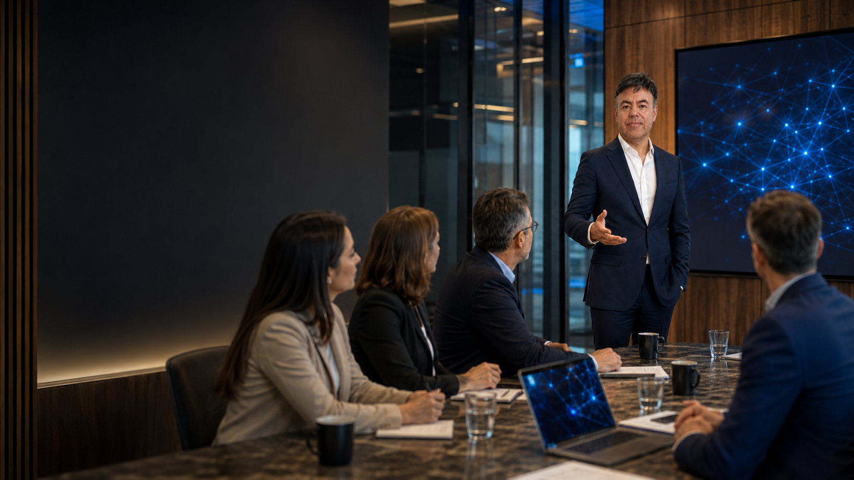 Dr. Alejandro Mendoza facilitando una sesión ejecutiva